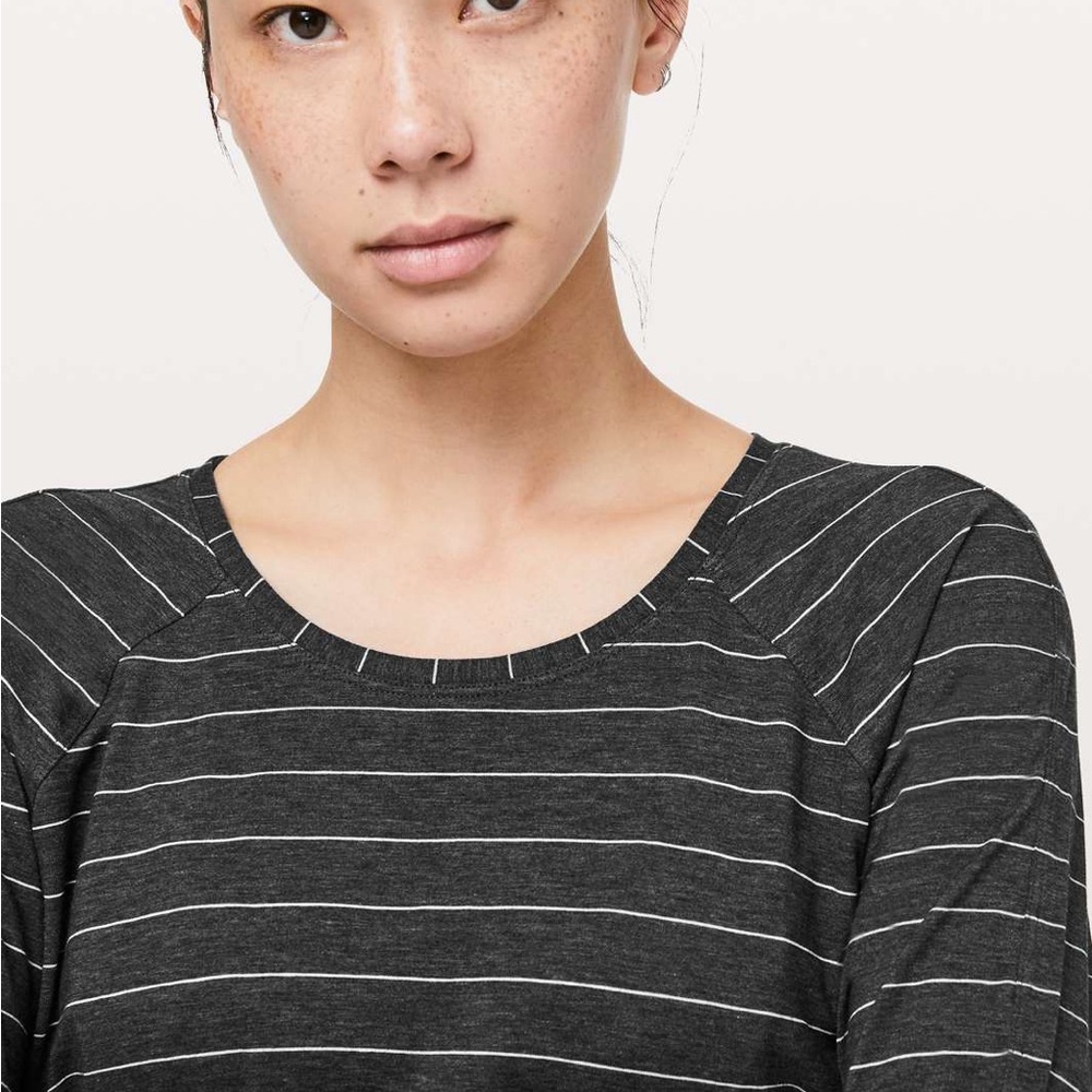 Gray Striped Women's Top - Picture 3 of 7